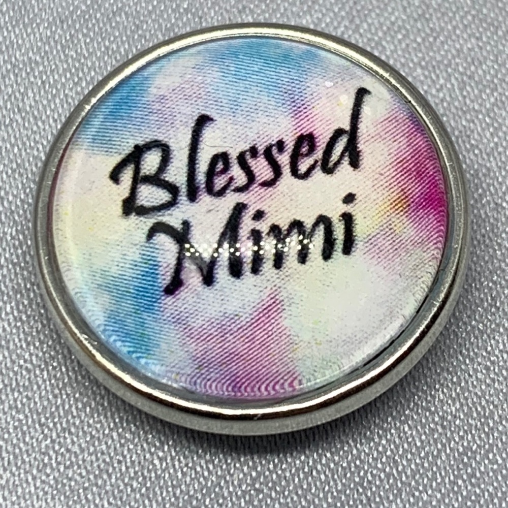 💗Pastel Blessed Mimi Snap Button Charm